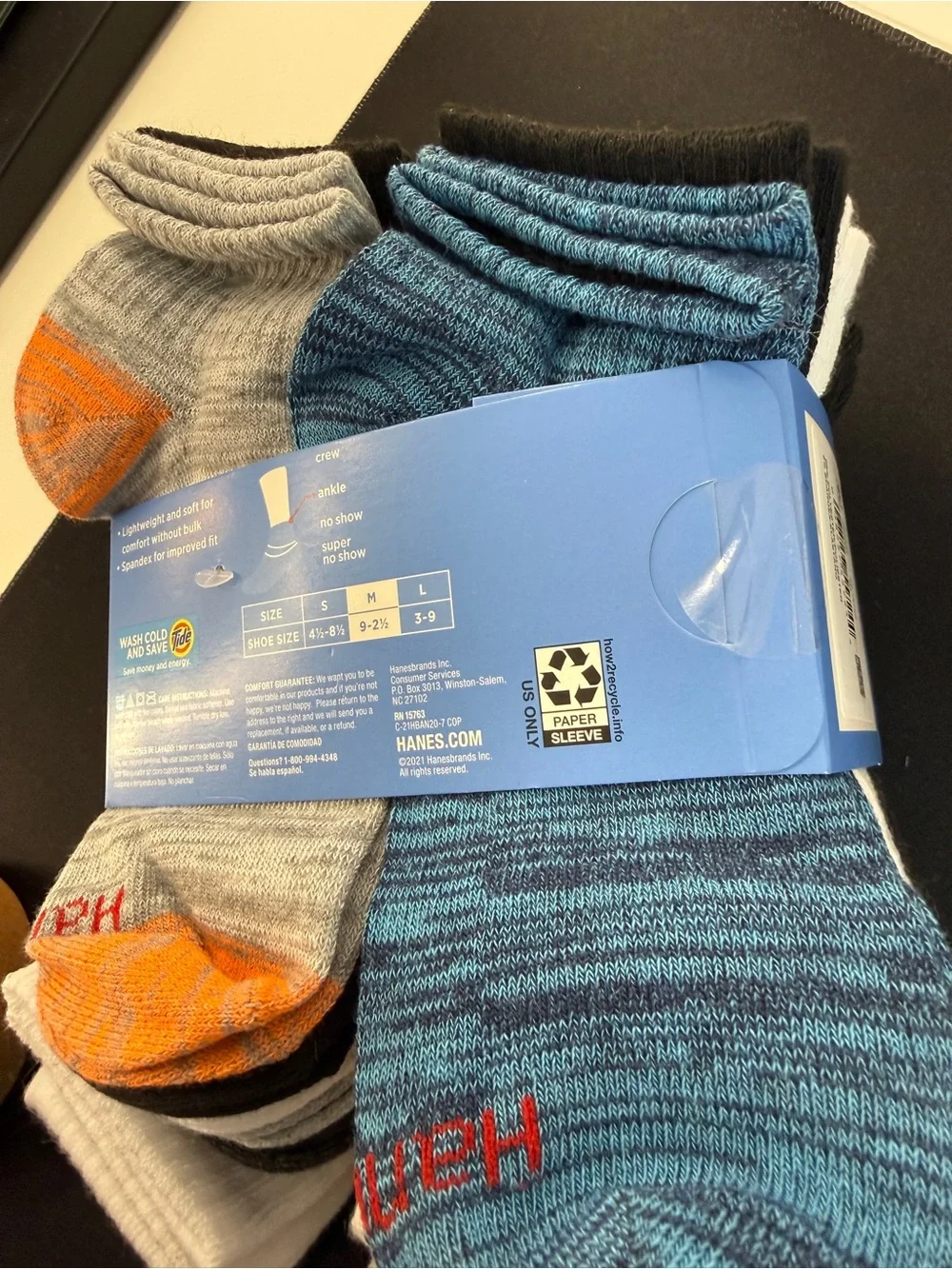 Hanes item details